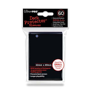 Ultra-Pro Small Sized Black Deck Protector Sleeves